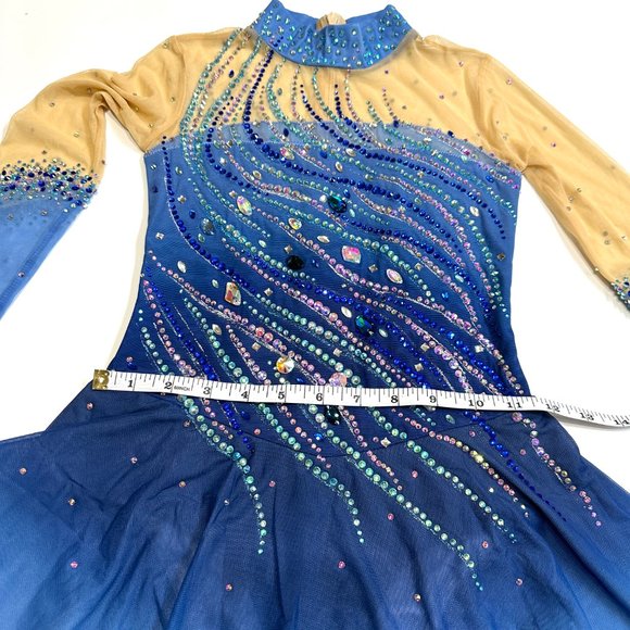 COPY - New Figure Skating Dress Size 10 (5~8T) with Hair Scrunchie (120~130cm) - Picture 7 of 8